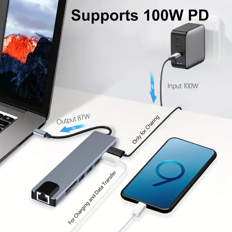 USB HUB 8 in 1