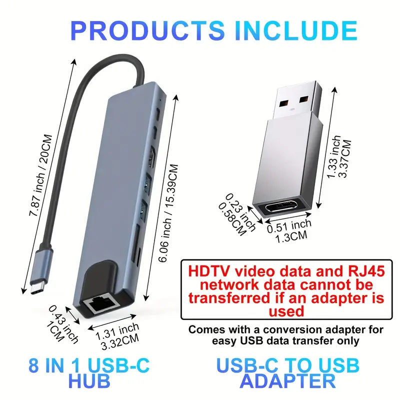 USB HUB 8 in 1