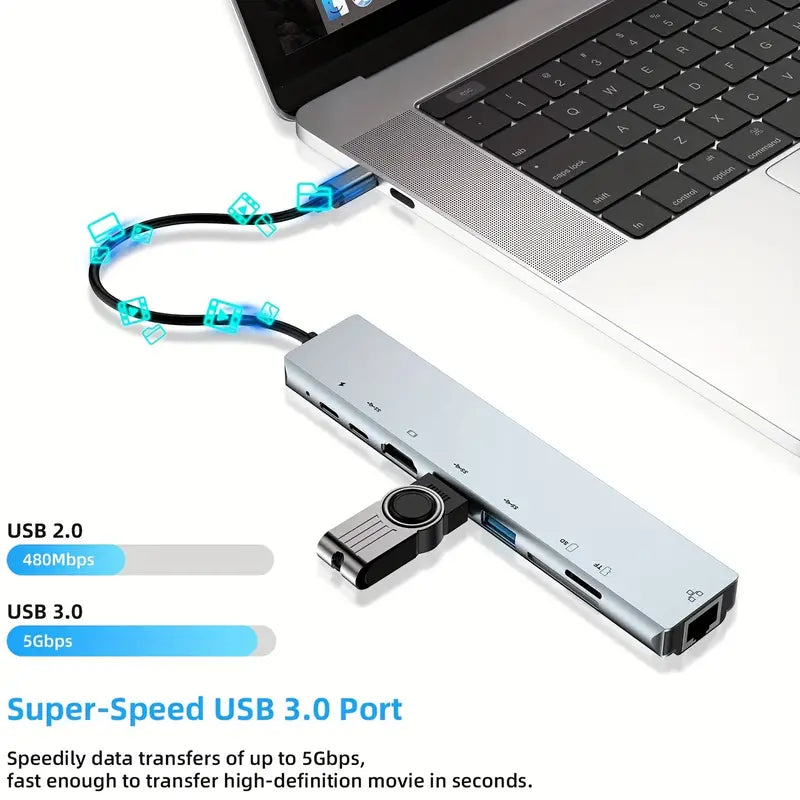 USB HUB 8 in 1