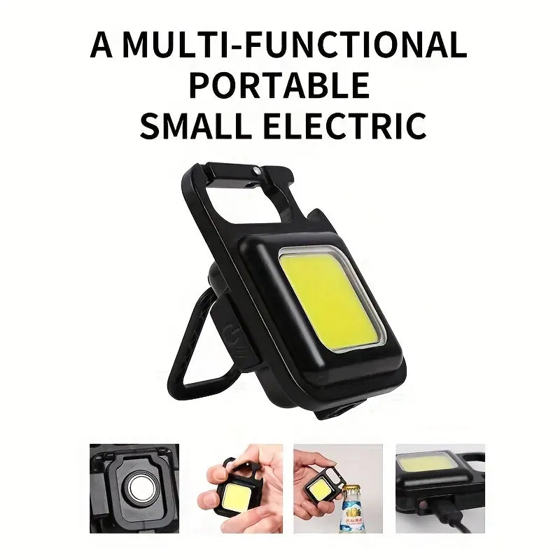 Small, multifunctional, rechargeable outdoor flashlight 800 lumens