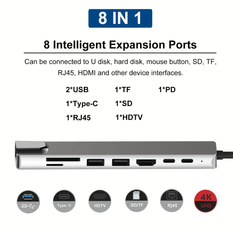 USB HUB 8 in 1