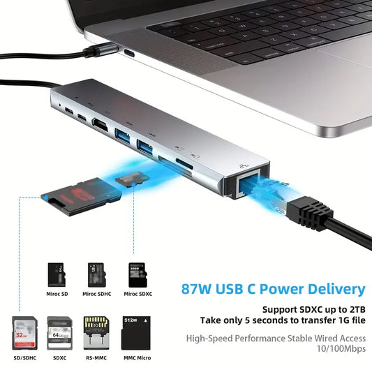 USB HUB 8 in 1